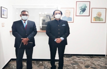 Ambassador Abhishek Singh received UNICEF Representative Mr. Herve Ludovic De Lys and was briefed on the activities of UNICEF in Venezuela 